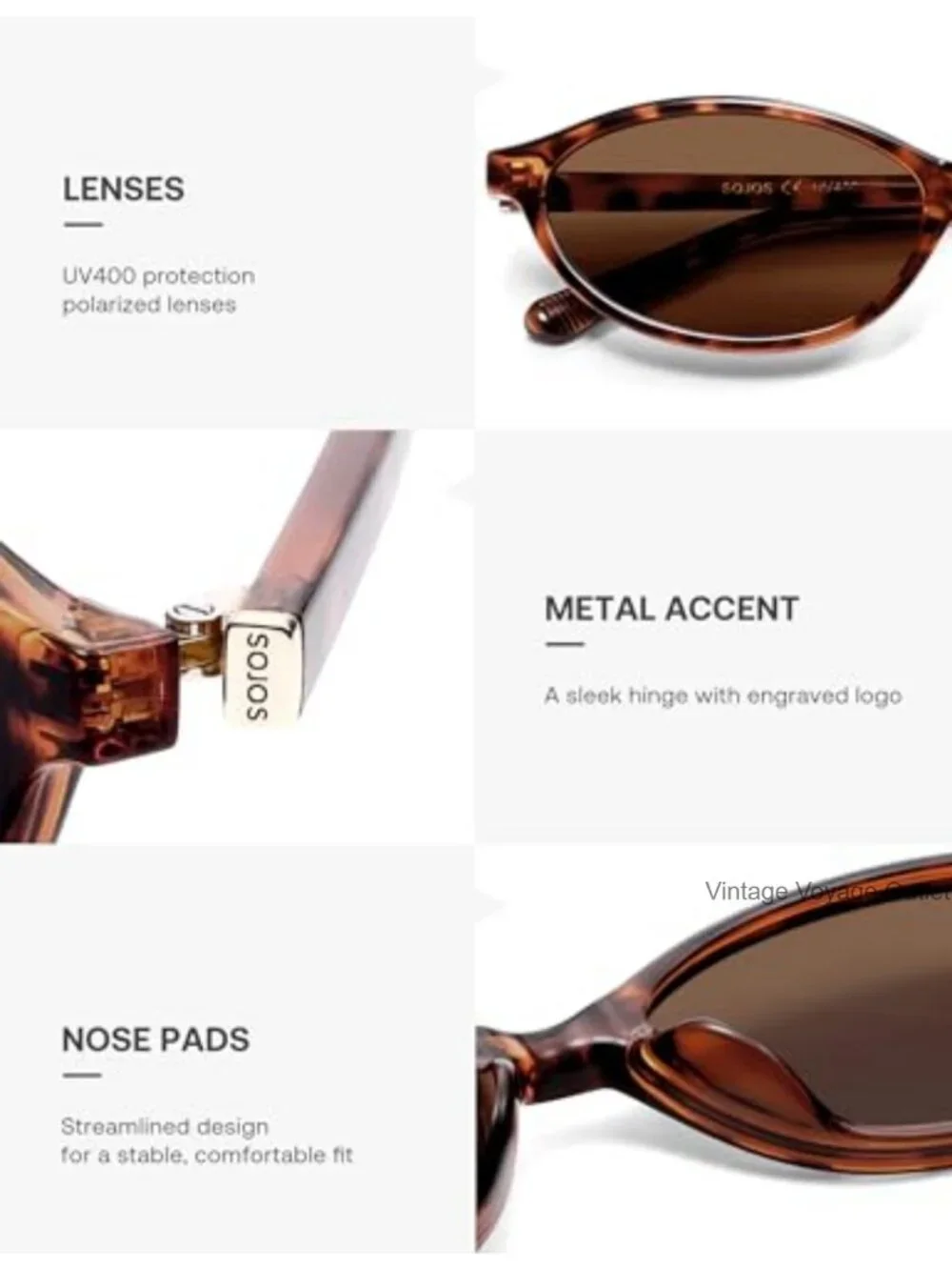 TR90 Polarized Oval Sunglasses Women Retro Cat Eye Shades